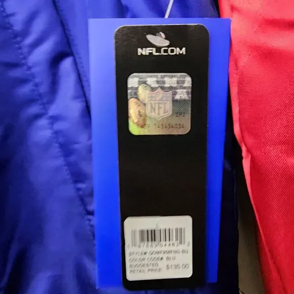 New York Giants Jacket lightweight windbreaker Varsity Bomber Coat XL - Picture 2 of 10